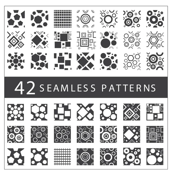 Beautiful geometric patterns set — Stock Vector