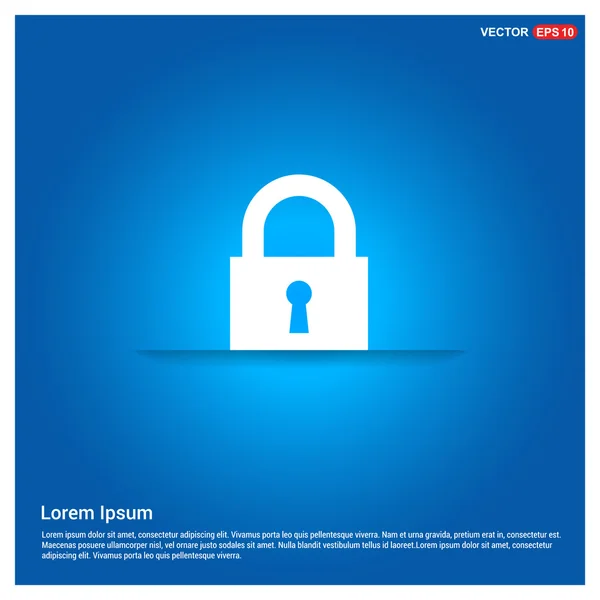 Icona Web lock — Vettoriale Stock