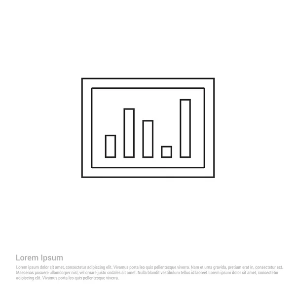 Icono del diagrama de negocio — Vector de stock