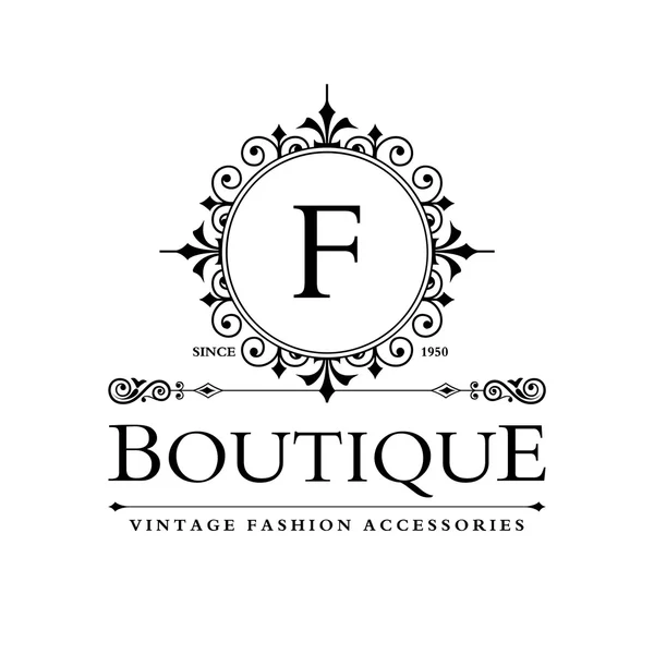 Шаблон Luxury Logo F — стоковый вектор