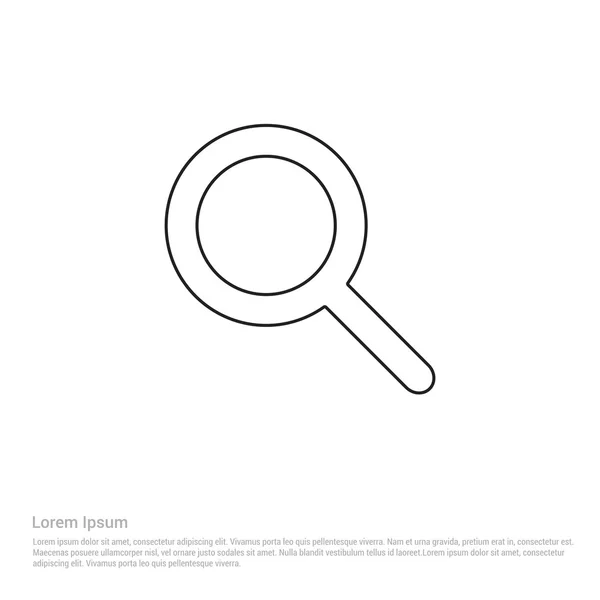 Loupe icône de recherche — Image vectorielle