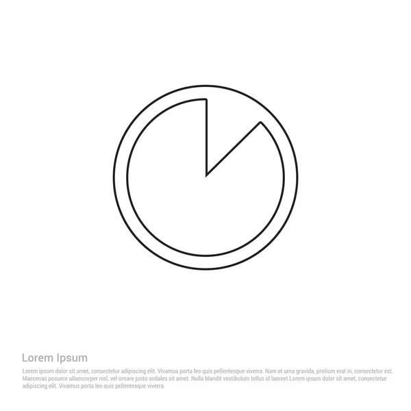 Kuchendiagramm-Symbol — Stockvektor