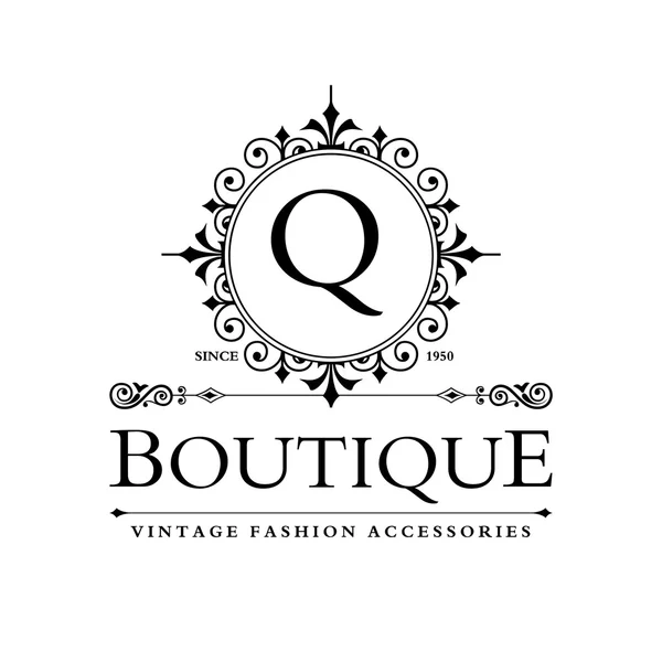 Modèle de logo Q de luxe — Image vectorielle