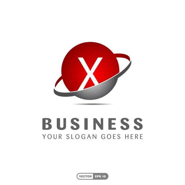 Obchodní společnost písmeno X logo — Stockový vektor