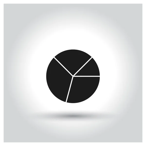 Icono gráfico circular. — Vector de stock