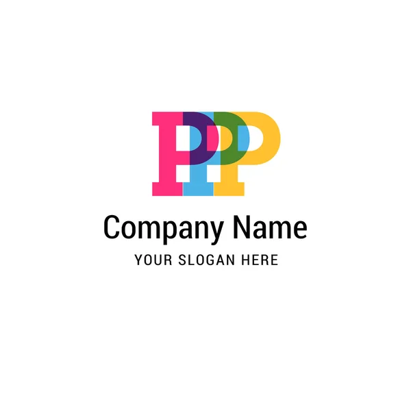 Bokstaven P logo ikon design | alfabet brev — Stock vektor