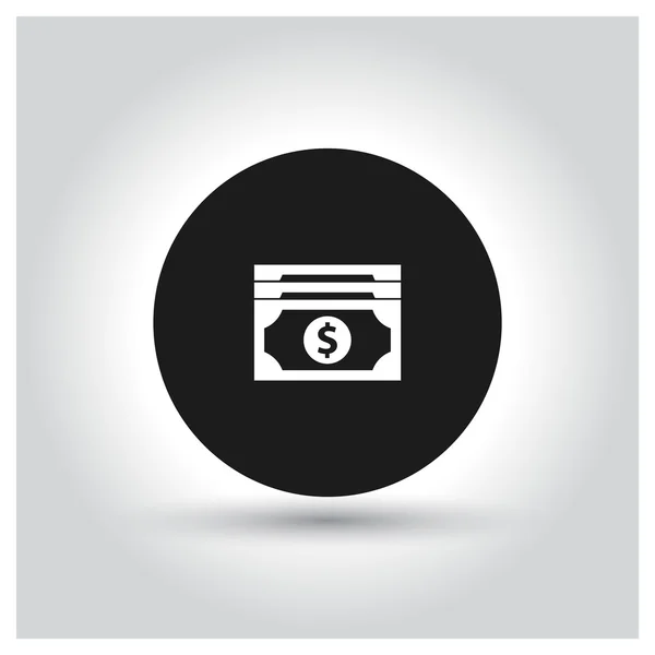 Dinero del dólar icono . — Vector de stock