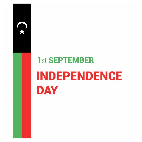 Libië Independence Day Card — Stockvector