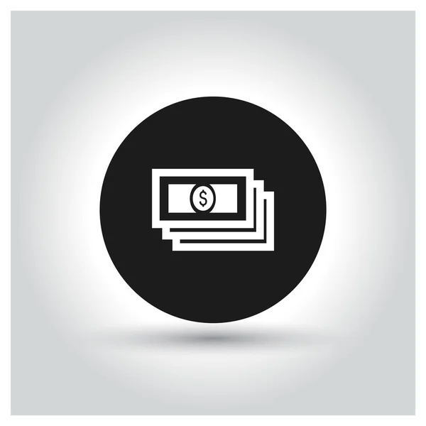 Dinero del dólar icono . — Vector de stock