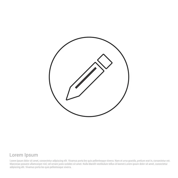 Editar icono de lápiz — Vector de stock
