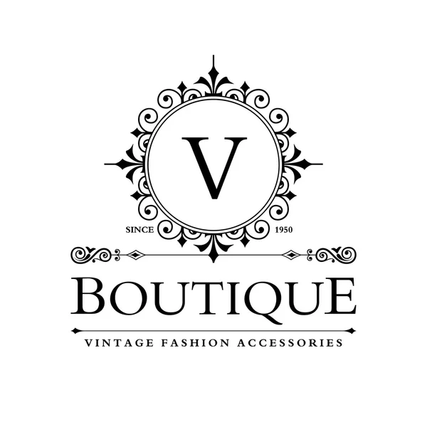 Luxury Logo V template — Stock Vector