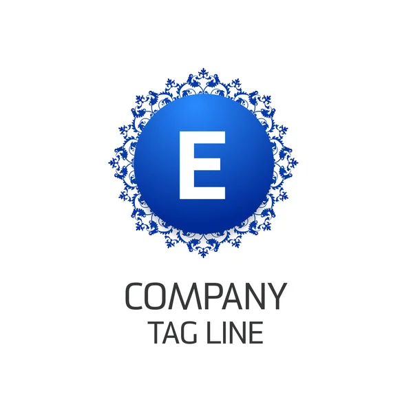 Company Logo Design with Letter E — Stok Vektör