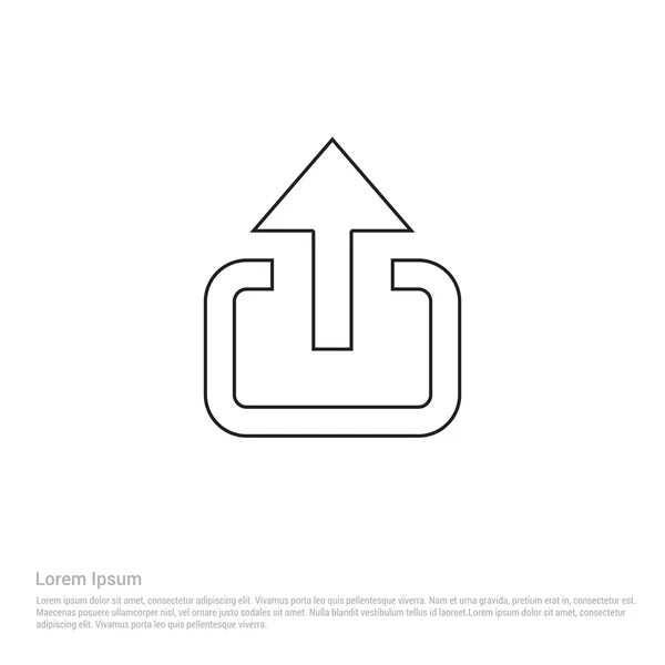 Umriss Piktogramm-Symbol — Stockvektor