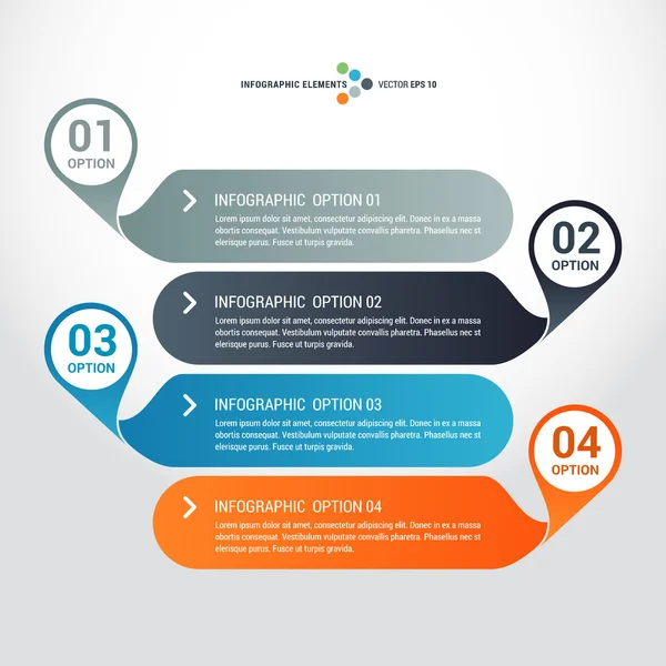 Diseño de plantilla de infografía empresarial — Vector de stock