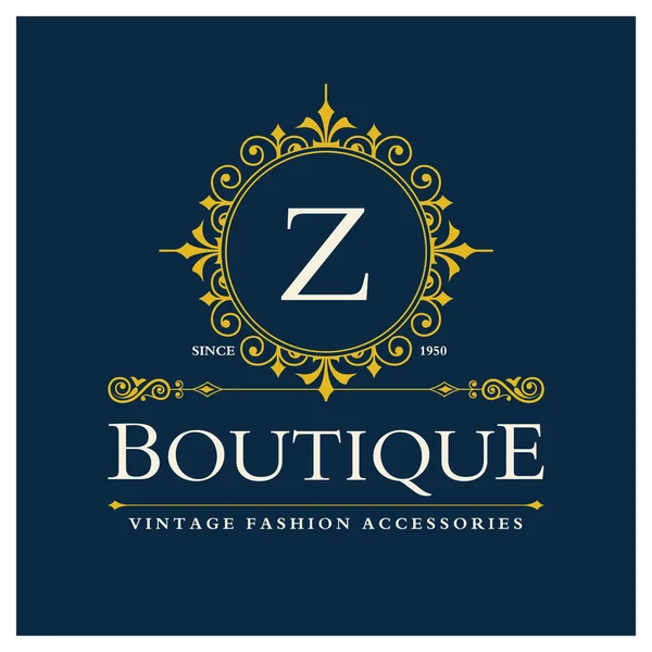 Diseño de Logo Boutique con Letra Z — Archivo Imágenes Vectoriales