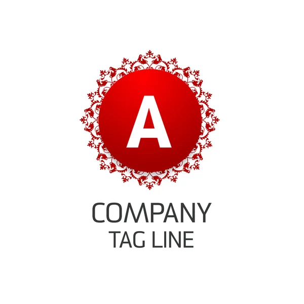 Diseño del logotipo de la empresa con letra A — Vector de stock