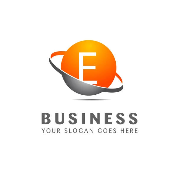 Business företagets bokstaven E logotyp — Stock vektor
