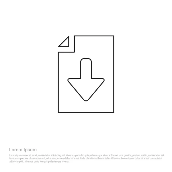 Télécharger l'icône du fichier — Image vectorielle