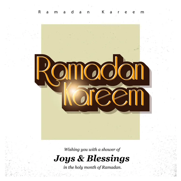 Рамадан Карім ісламського привітання з місяця — стоковий вектор