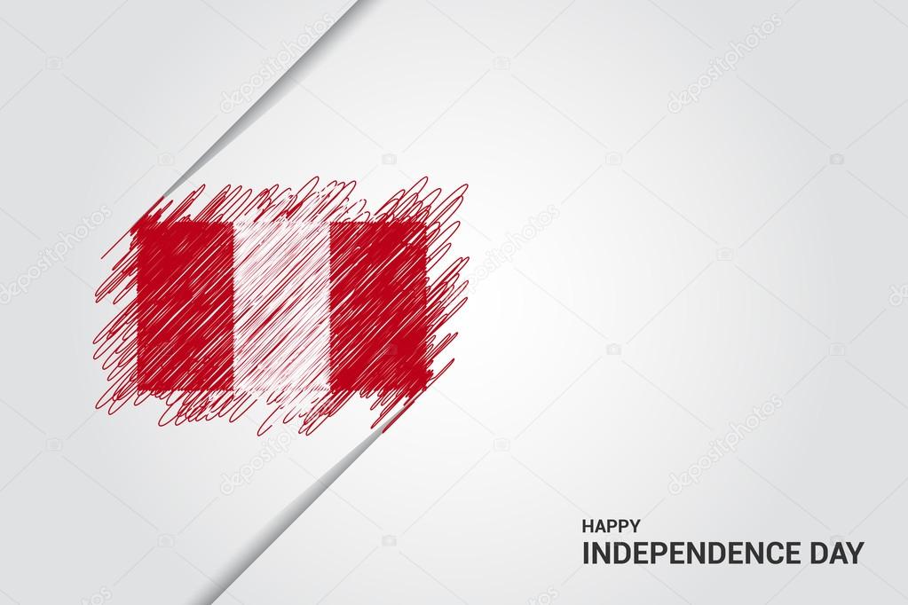 Peru independence day poster