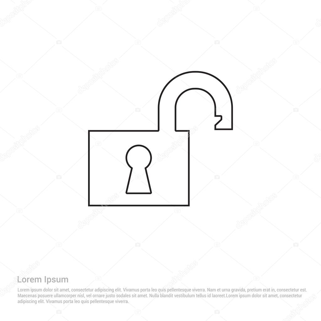 open lock icon