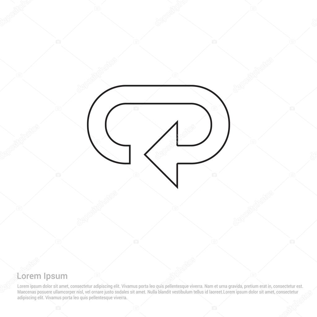 Reload arrow icon. vector illustration