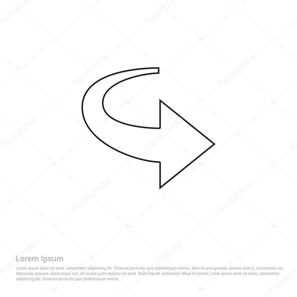 Reload arrow icon. vector illustration