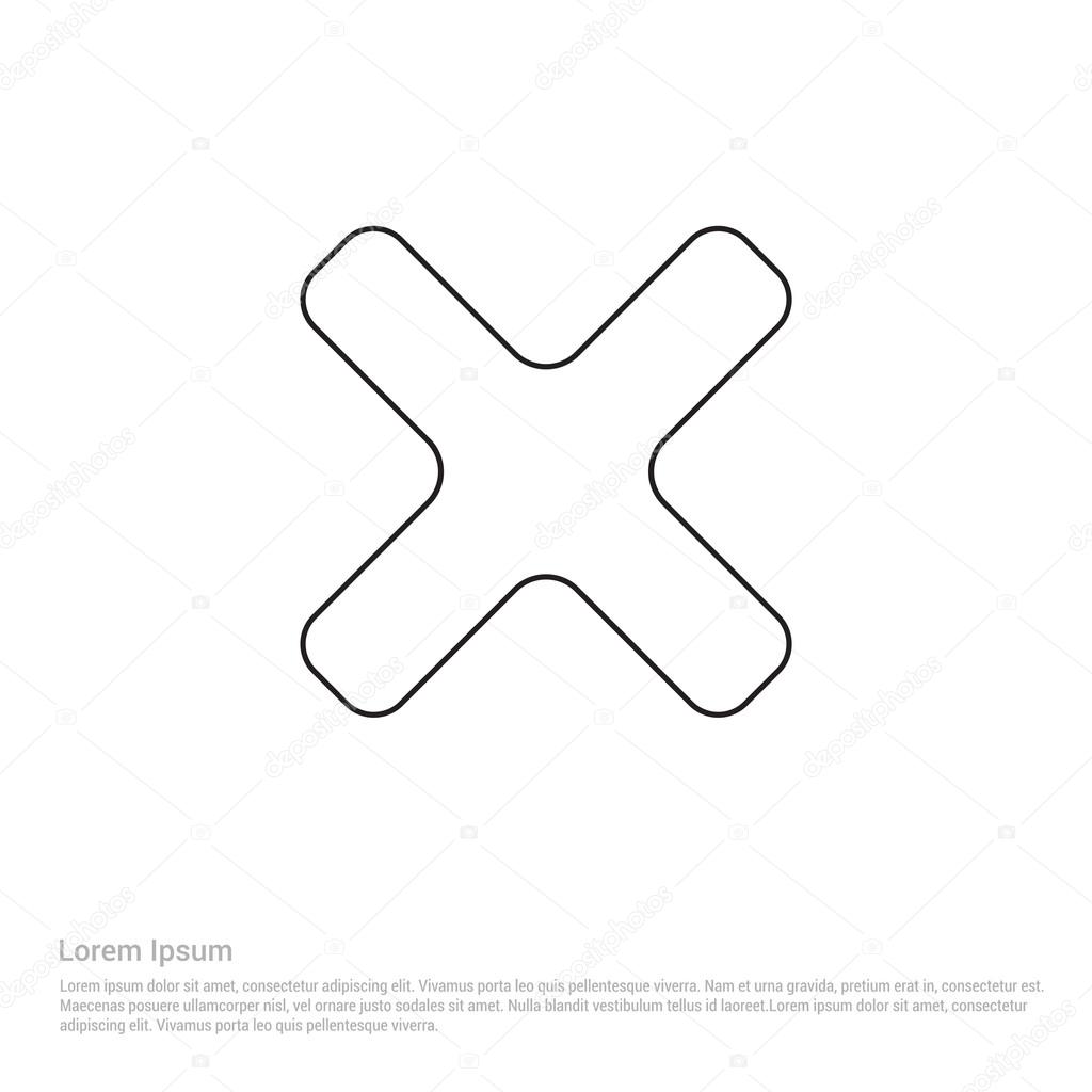 Multiply Math icon. vector illustration
