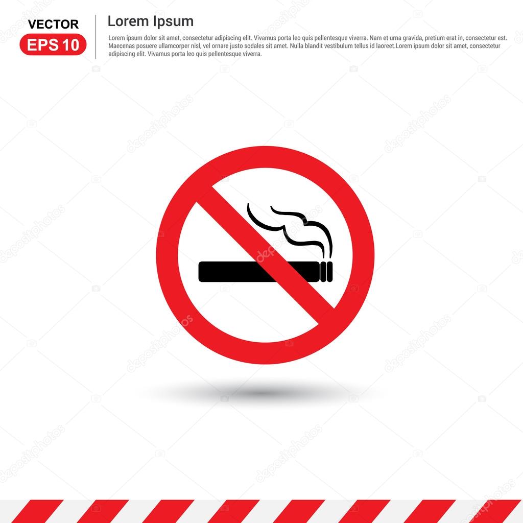 금연 구역-교통 기호 아이콘 스톡 벡터 - ©ibrandify 93239980, image size:1024x1024