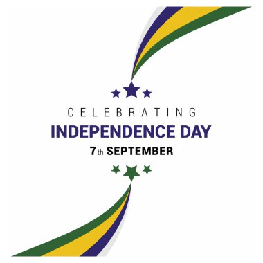 Brazil Independence Day card clipart