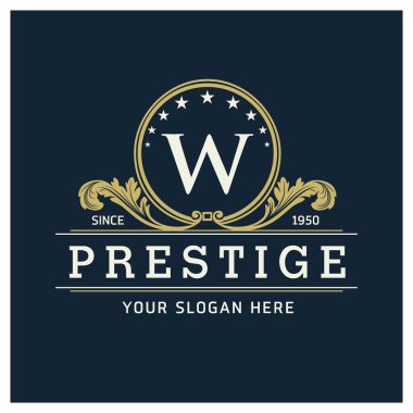 Company Logo Template with Letter W