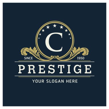 Company Logo Template with Letter C