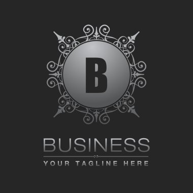 B harfi ile iş Logo tasarımı