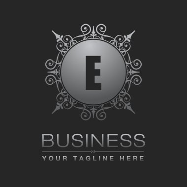 E harfi ile iş Logo tasarımı