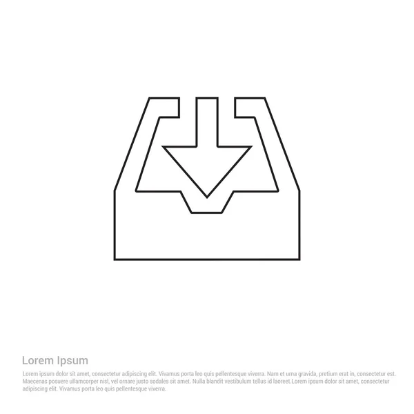 Herunterladen auf Diskette Symbol — Stockvektor