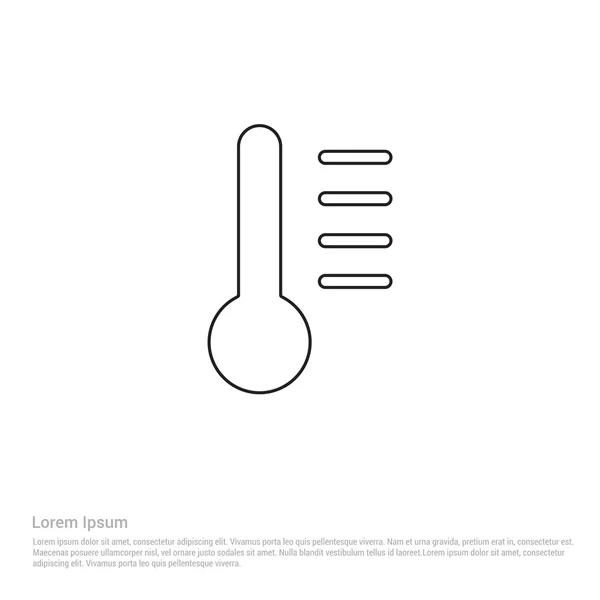 Measuring temperature icon — Stock Vector