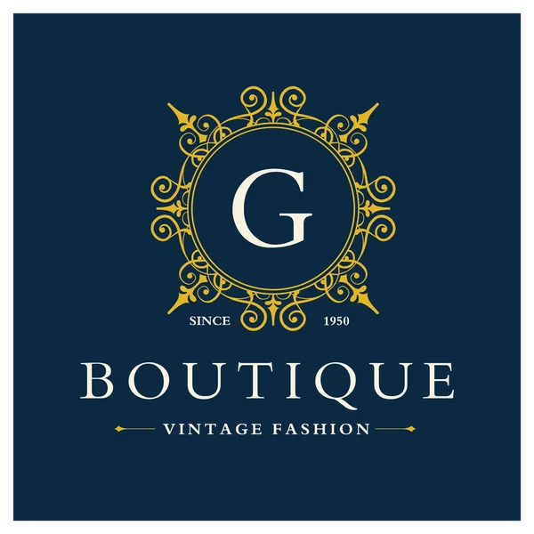 Diseño de Logo Boutique con Letra G — Archivo Imágenes Vectoriales