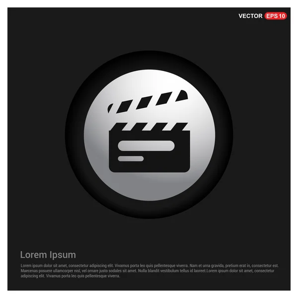 Cine Clapperboard icono — Vector de stock