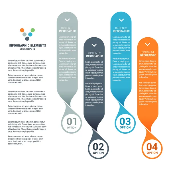 Design der Geschäftsinformationsgrafik — Stockvektor