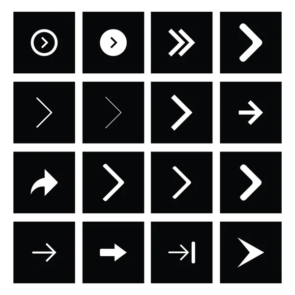 Pijlen pictogram set — Stockvector