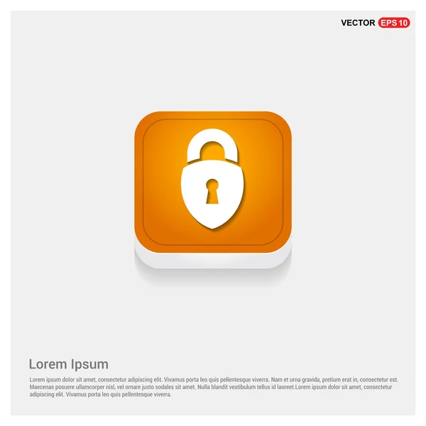 Lock, padlock icon — Stock Vector