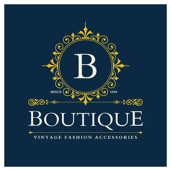 B harfi ile butik Logo Tasarım