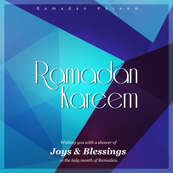 Ramadan Kareem iszlám üdvözlés, a Hold — Stock Vector