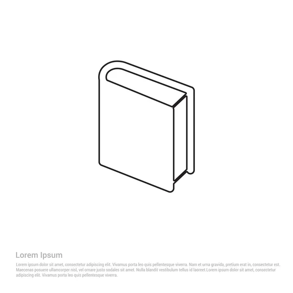 Libro de papel icono — Vector de stock
