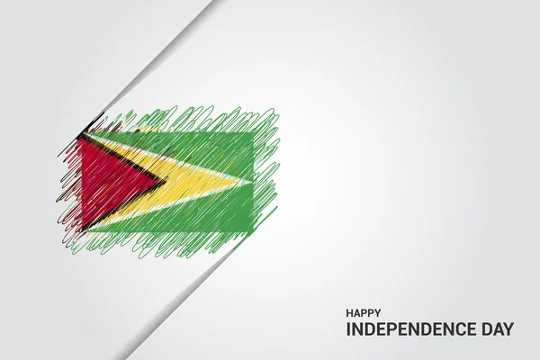 Плакат Дня независимости Гайаны — стоковый вектор
