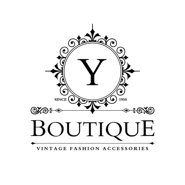 Modèle de logo de luxe Y — Image vectorielle