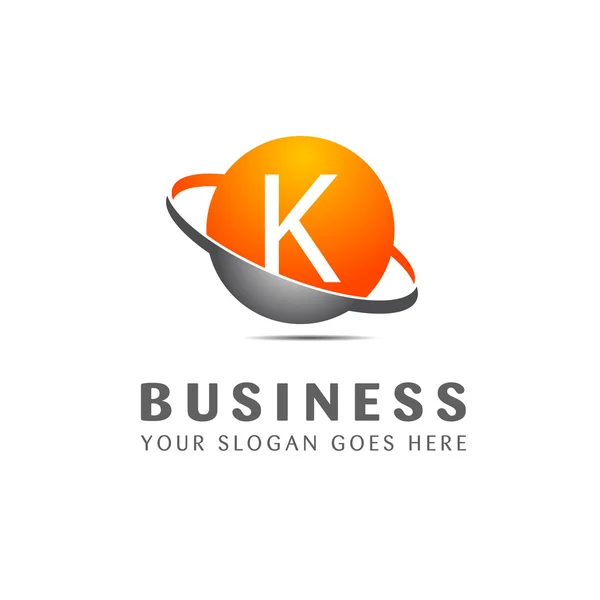 Empresa letra K logo — Vector de stock