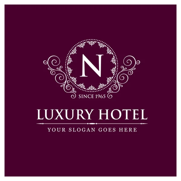 Luxe Hotel Logo sjabloon — Stockvector