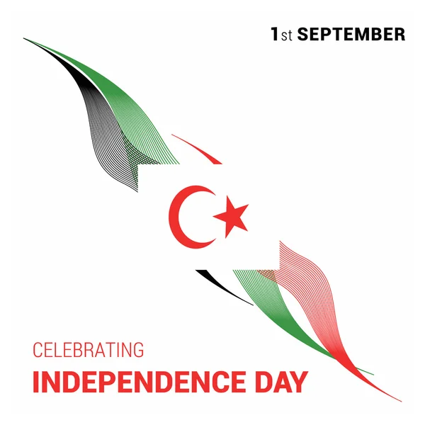 Libya Bağımsızlık günü kartı — Stok Vektör