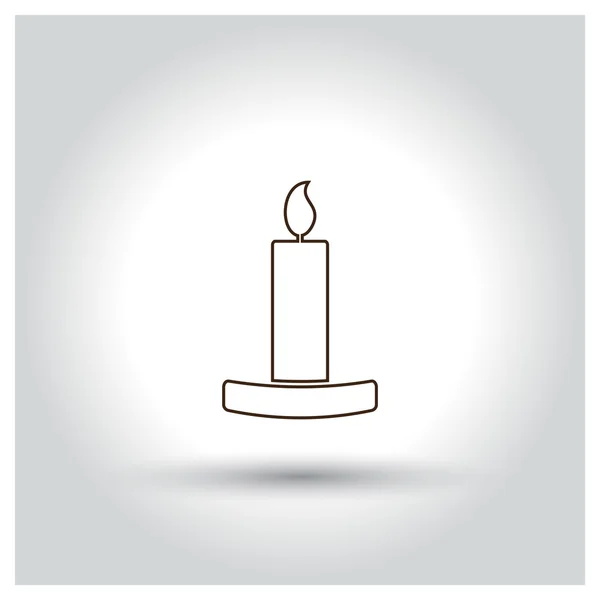 万圣节蜡烛图标 — 图库矢量图片